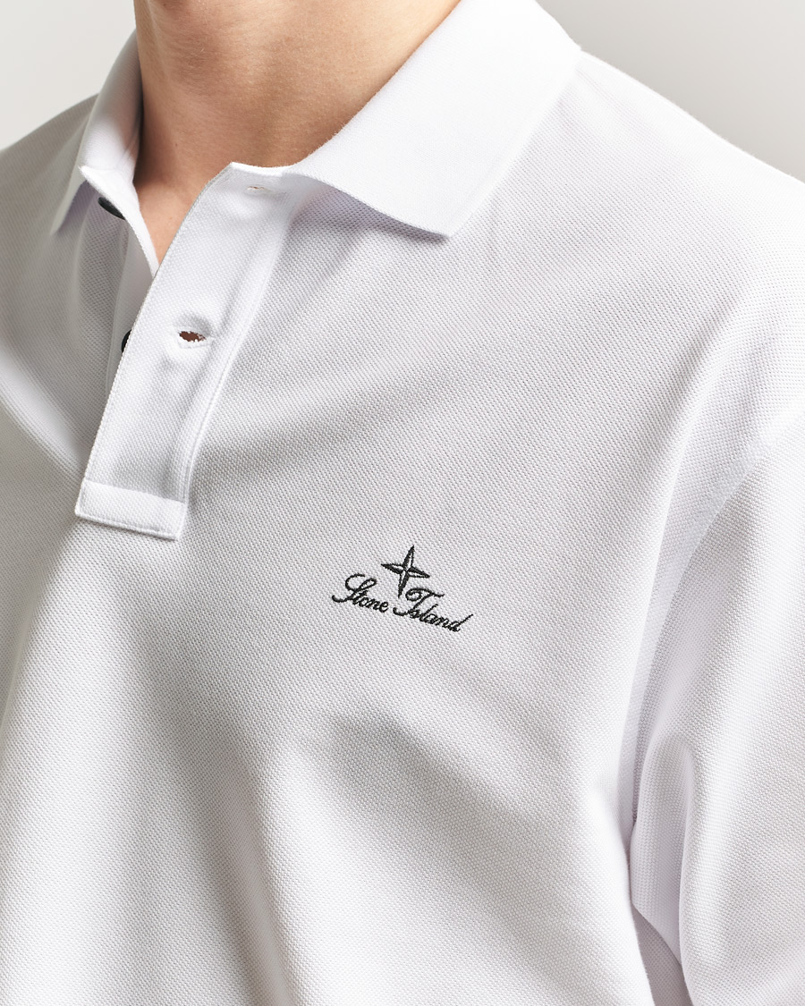 Herren | Poloshirts | Stone Island | Organic Cotton Pique White