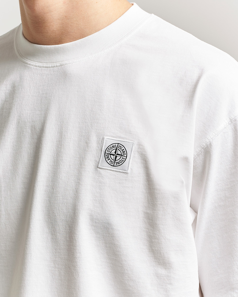 Herren | T-Shirts | Stone Island | Combed Organic Cotton T-Shirt White