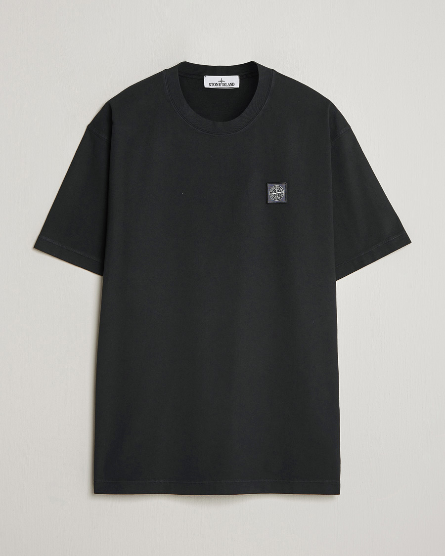 Herren | T-Shirts | Stone Island | Combed Organic Cotton T-Shirt Black