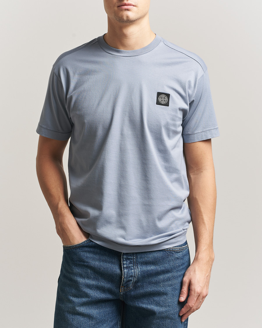 Herren | T-Shirts | Stone Island | Garment Dyed Cotton Jersey T-Shirt Dark Blue