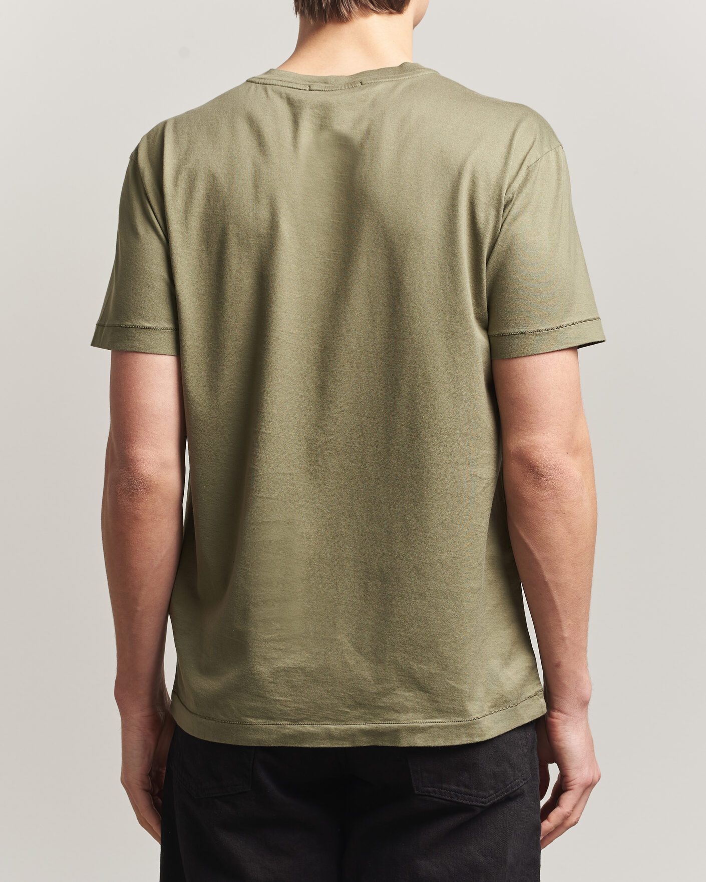 Herren | T-Shirts | Stone Island | Garment Dyed Cotton Jersey T-Shirt Military Green
