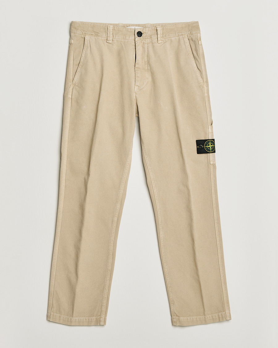 Herren | Hosen | Stone Island | Organic Panama Cotton Trousers Desert
