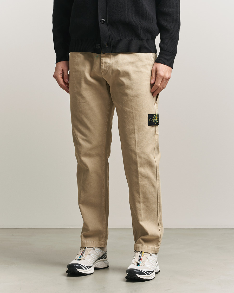 Herren | Hosen | Stone Island | Organic Panama Cotton Trousers Desert