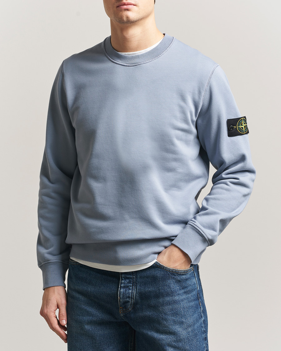 Herren | Pullover | Stone Island | Garment Dyed Fleece Sweatshirt Dark Blue