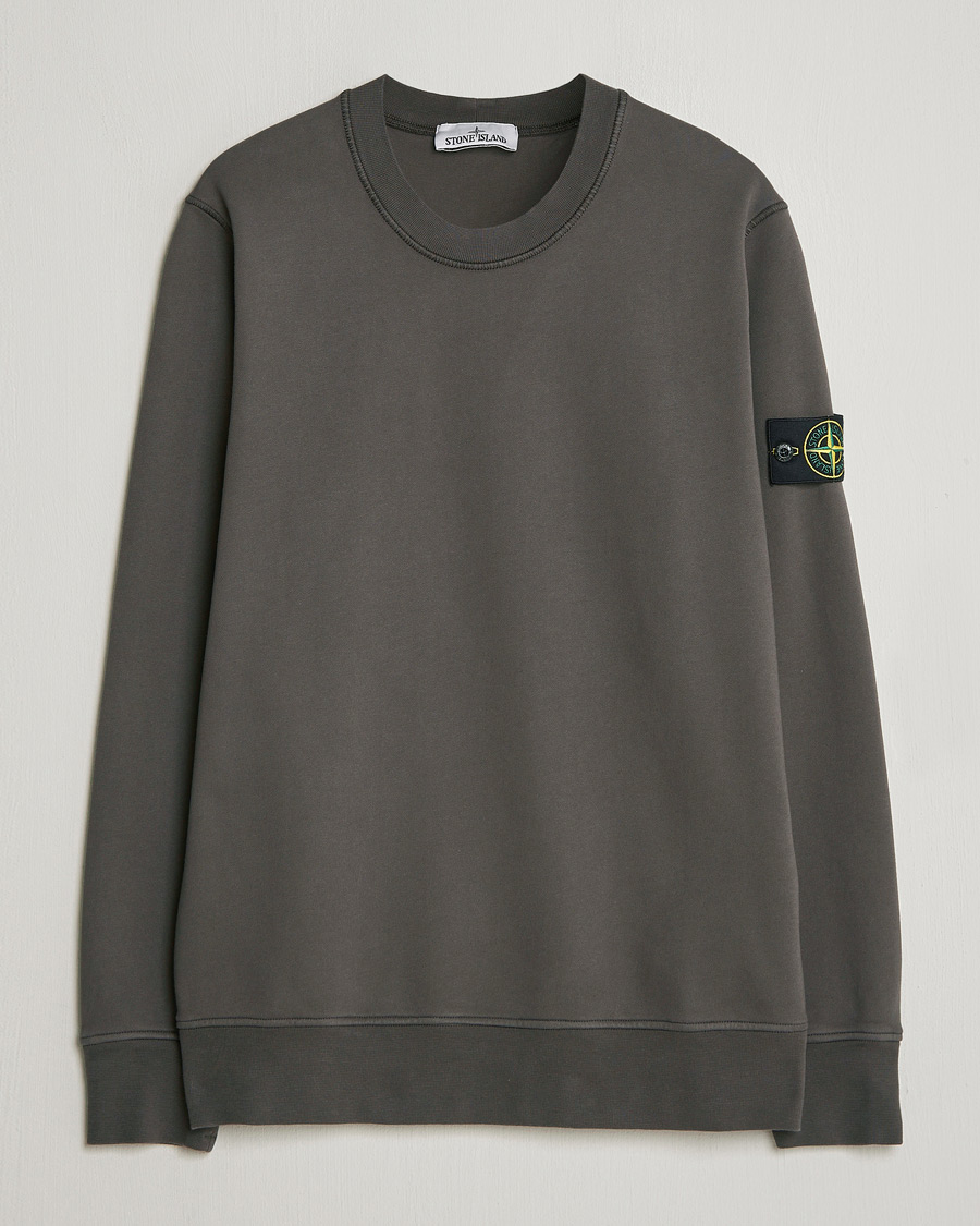 Herren | Pullover | Stone Island | Garment Dyed Fleece Sweatshirt Charcoal