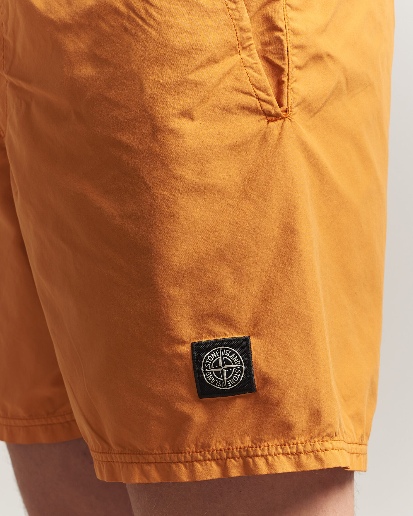 Herren | Badehosen | Stone Island | Brushed Nylon Swimshorts Tangerine
