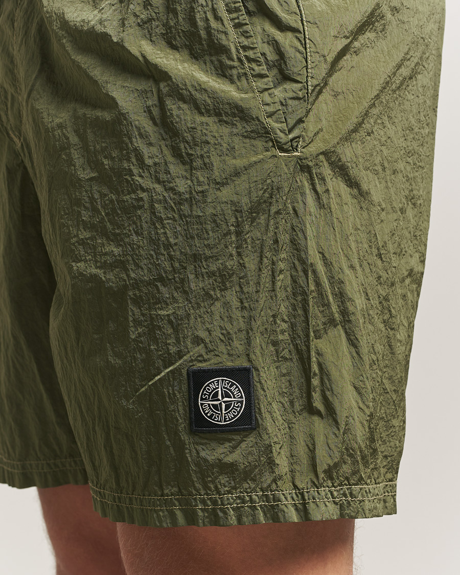 Herren | Badehosen | Stone Island | Nylon Metal Econyl Swimshorts Military Green