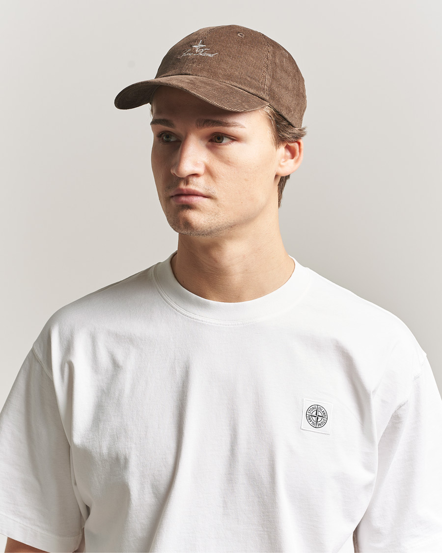 Herren | Hüte & Mützen | Stone Island | Micro Cord Cotton Cap Umber