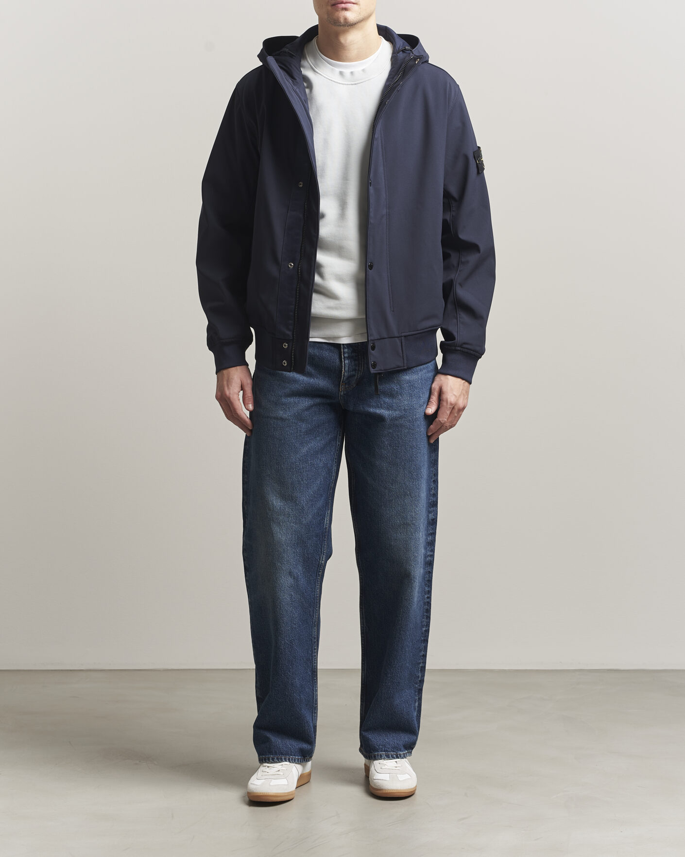 Herren | Jacken | Stone Island | Soft Shell Hooded Jacket Navy