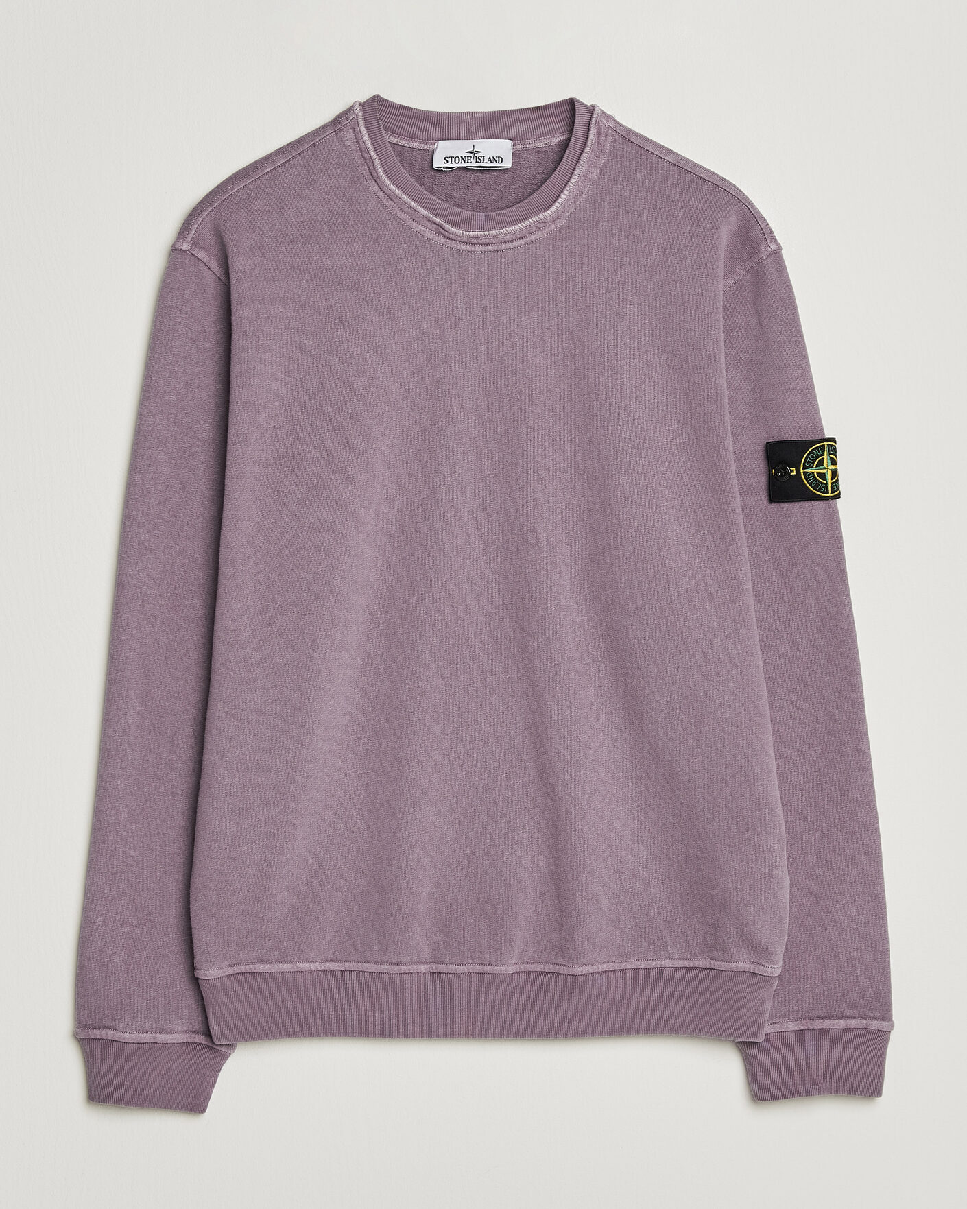 Herren | Pullover | Stone Island | Old Dyed Cotton Sweatshirt Purple Grey