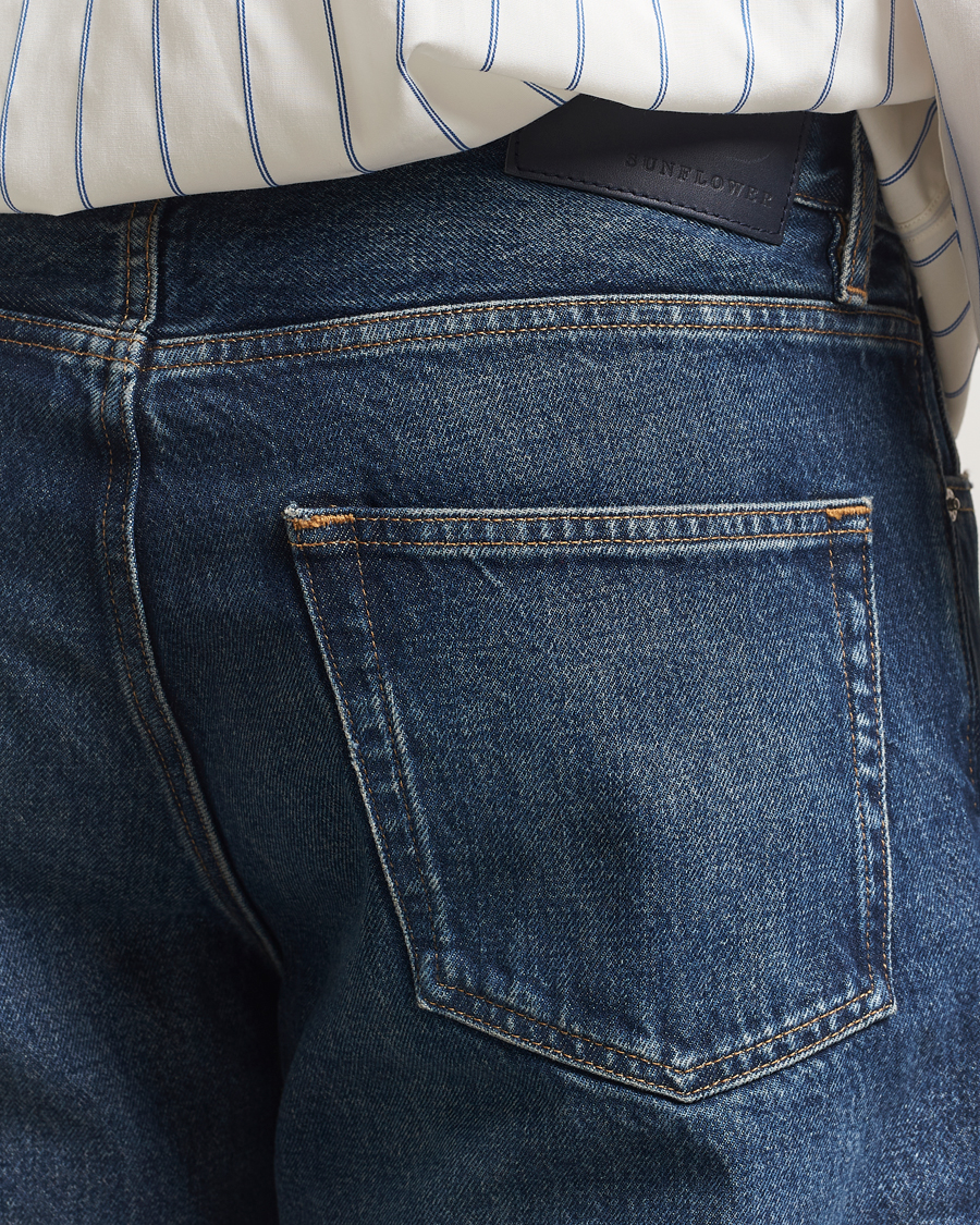 Herren | Jeans | Sunflower | Loose Jeans Dark Blue Worn