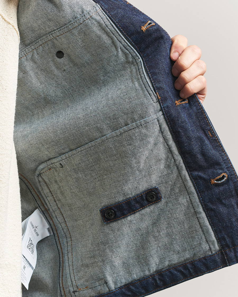 Herren | Jacken | Stone Island | Denim Jacket Blue Rinse