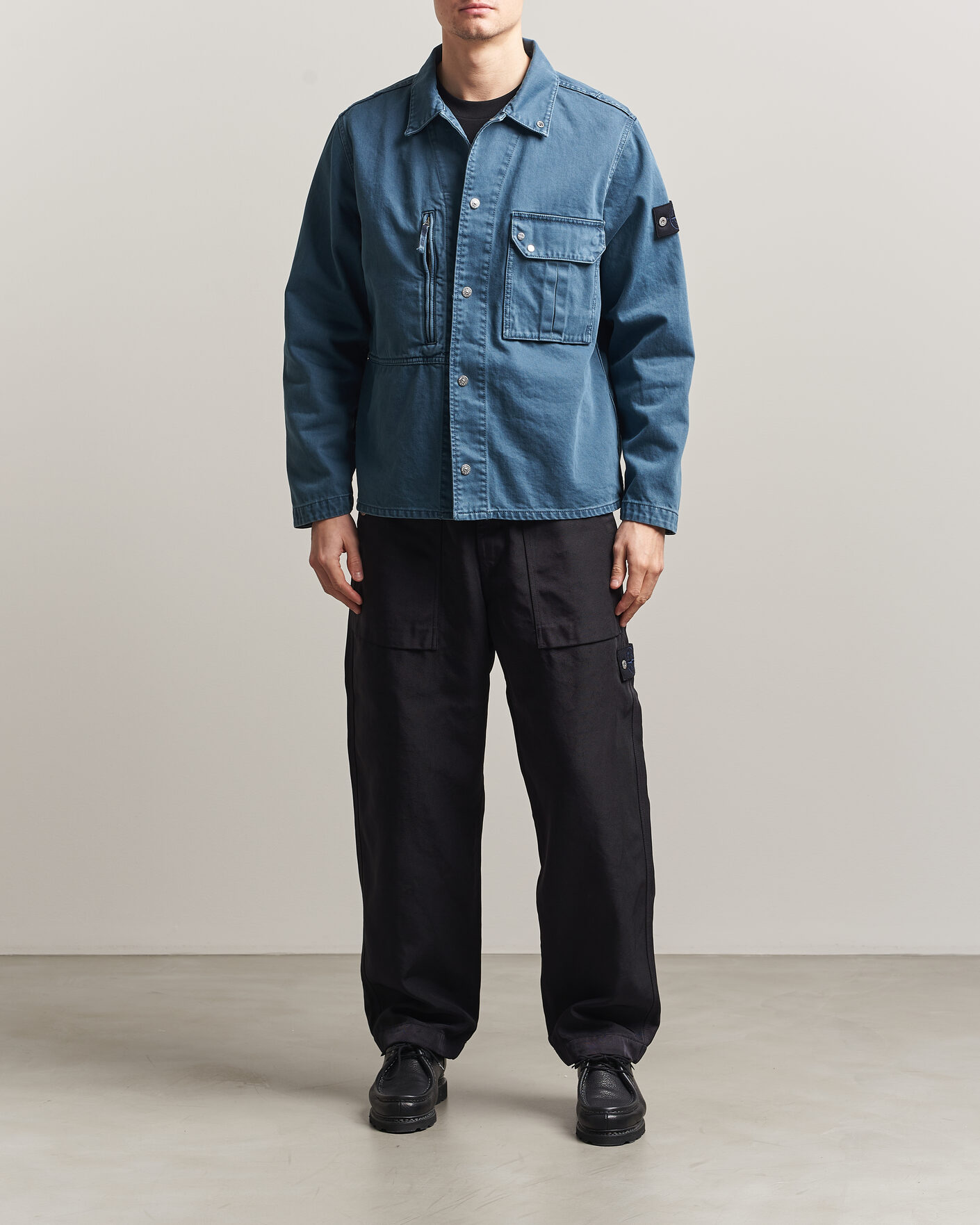 Herren | Hemden | Stone Island | Denim Overshirt Indigo