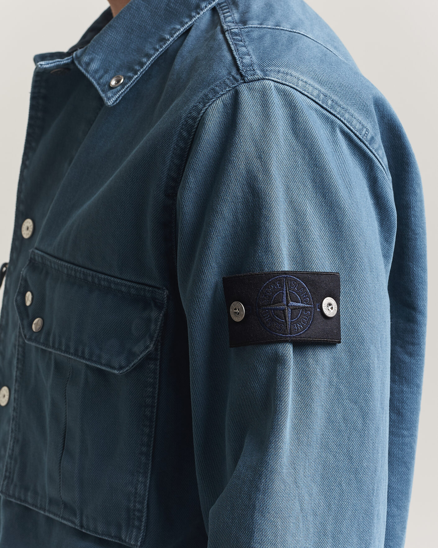Herren | Hemden | Stone Island | Denim Overshirt Indigo