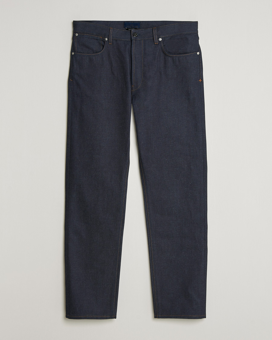Herren | Jeans | Stone Island | Straight Fit Raw Denim Jeans Blue