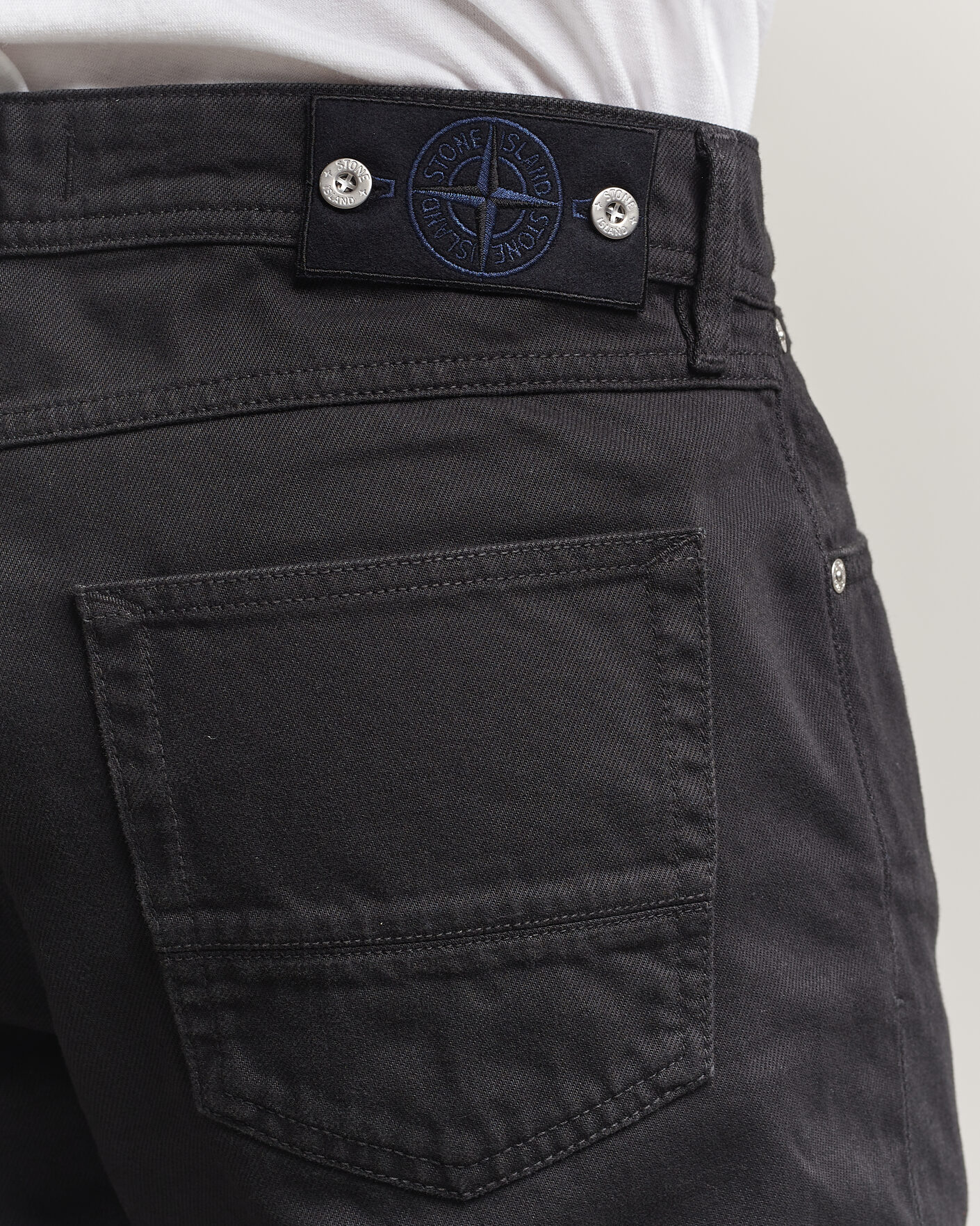 Herren | Jeans | Stone Island | Straight Fit Denim Jeans Black