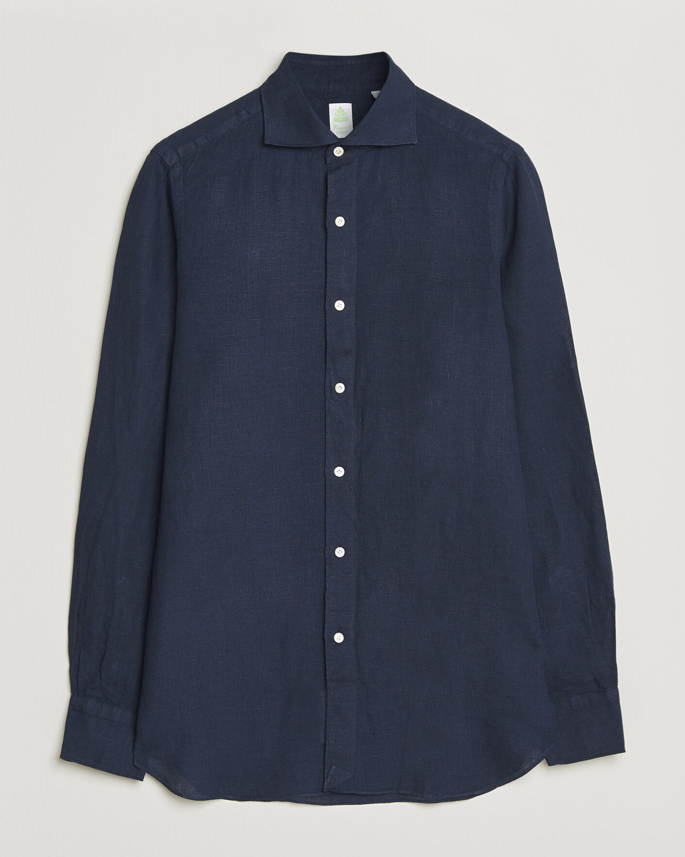 Herren | Hemden | Finamore Napoli | Gaeta Linen Shirt Navy