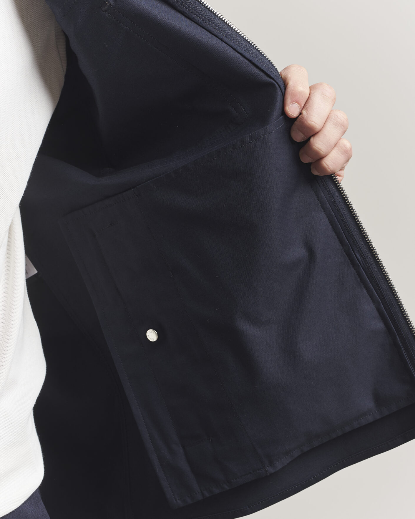 Herren | Hemden | Moncler | Zip Overshirt Navy