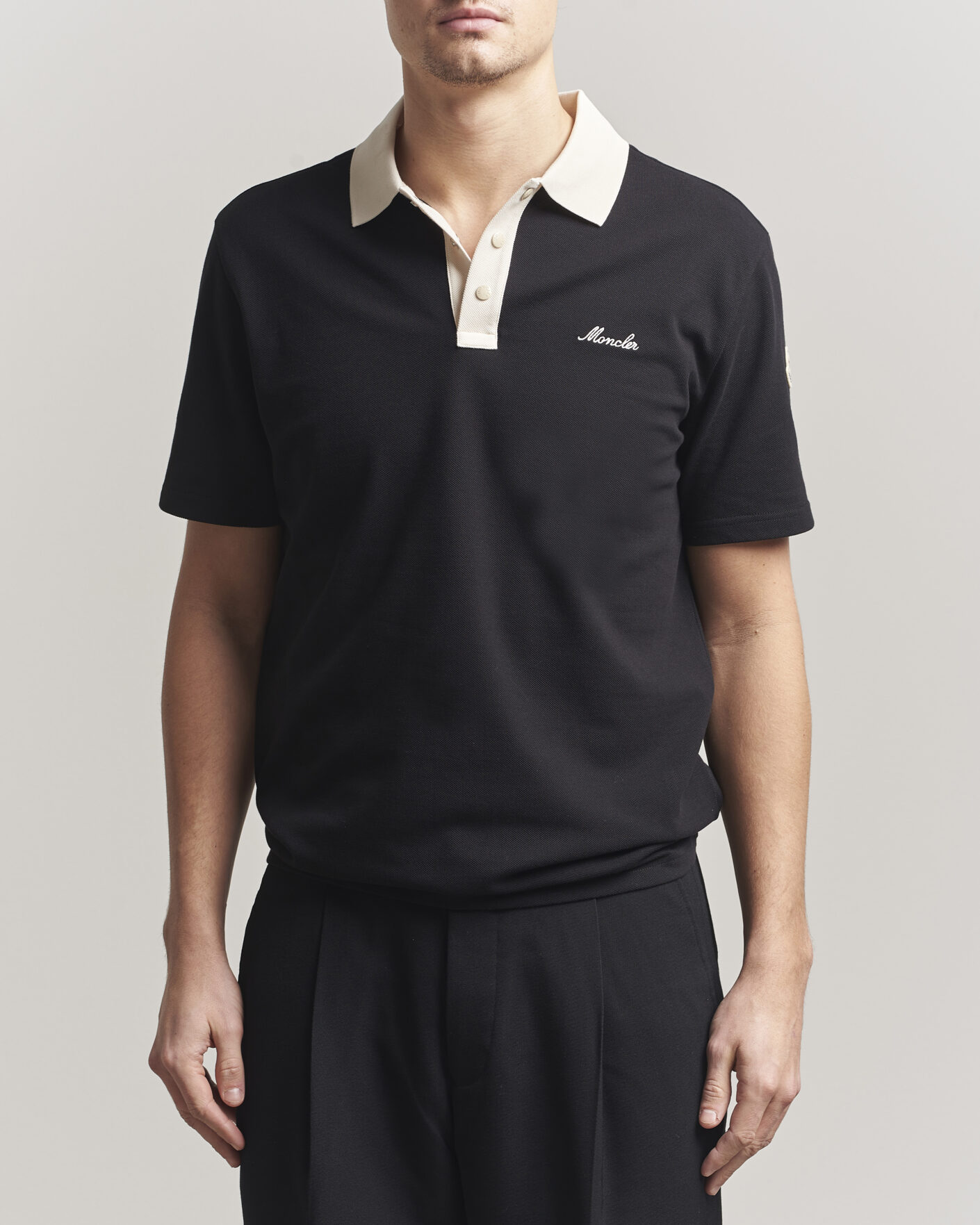 Herren | Poloshirts | Moncler | Signature Logo Polo Black