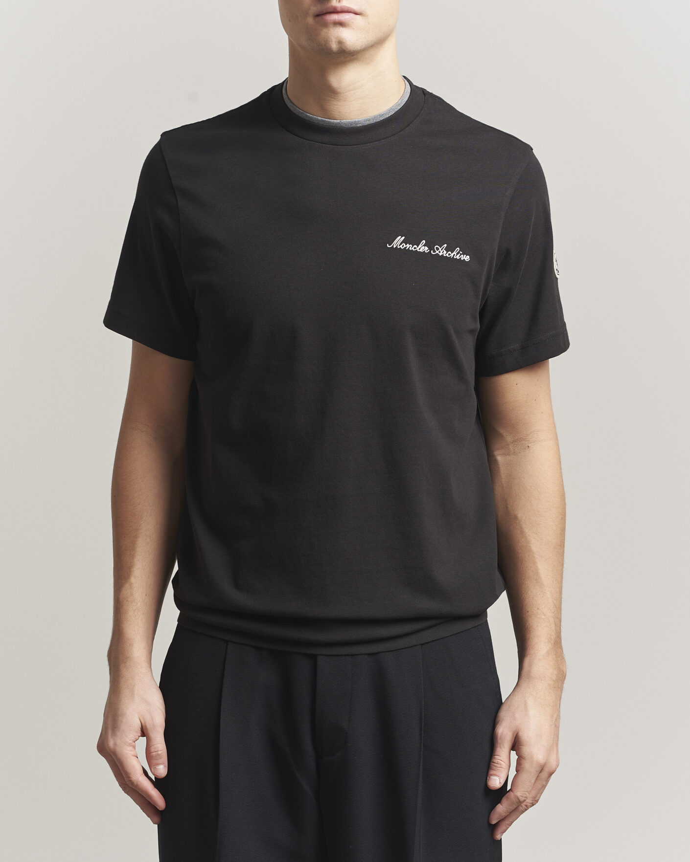 Herren | T-Shirts | Moncler | Signature Logo T-Shirt Black