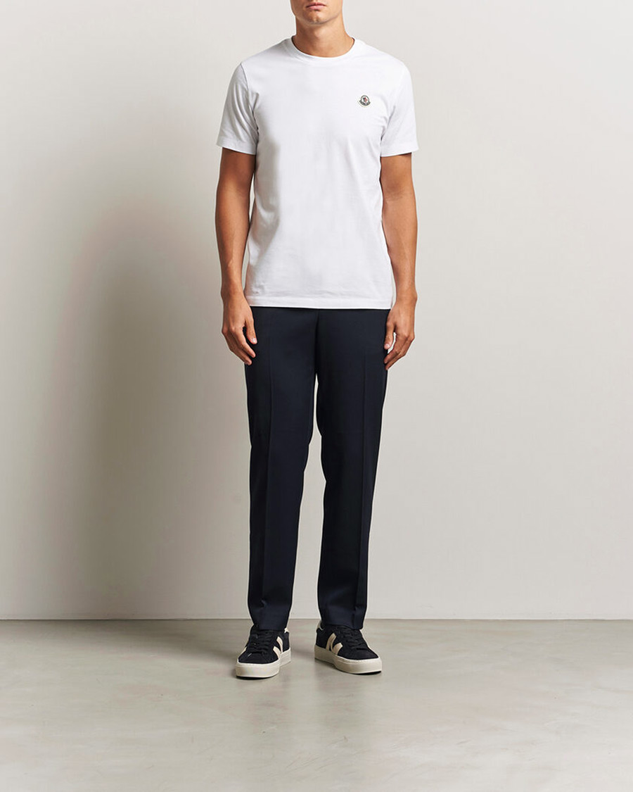 Herren | T-Shirts | Moncler | 3-Pack Logo T-Shirts Black/White/Green