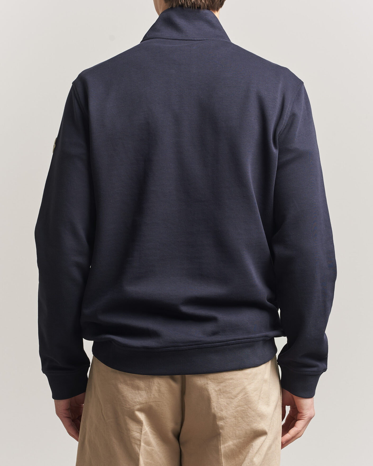 Herren | Pullover | Moncler | Signature Logo Half Zip Navy