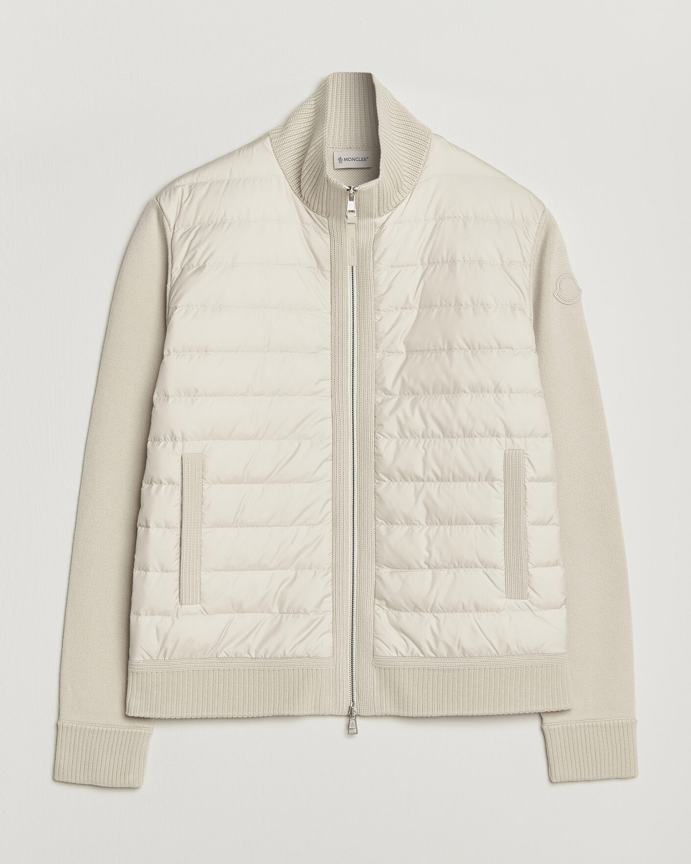 Herren | Jacken | Moncler | Luxury Hybrid Zip Cardigan Off White