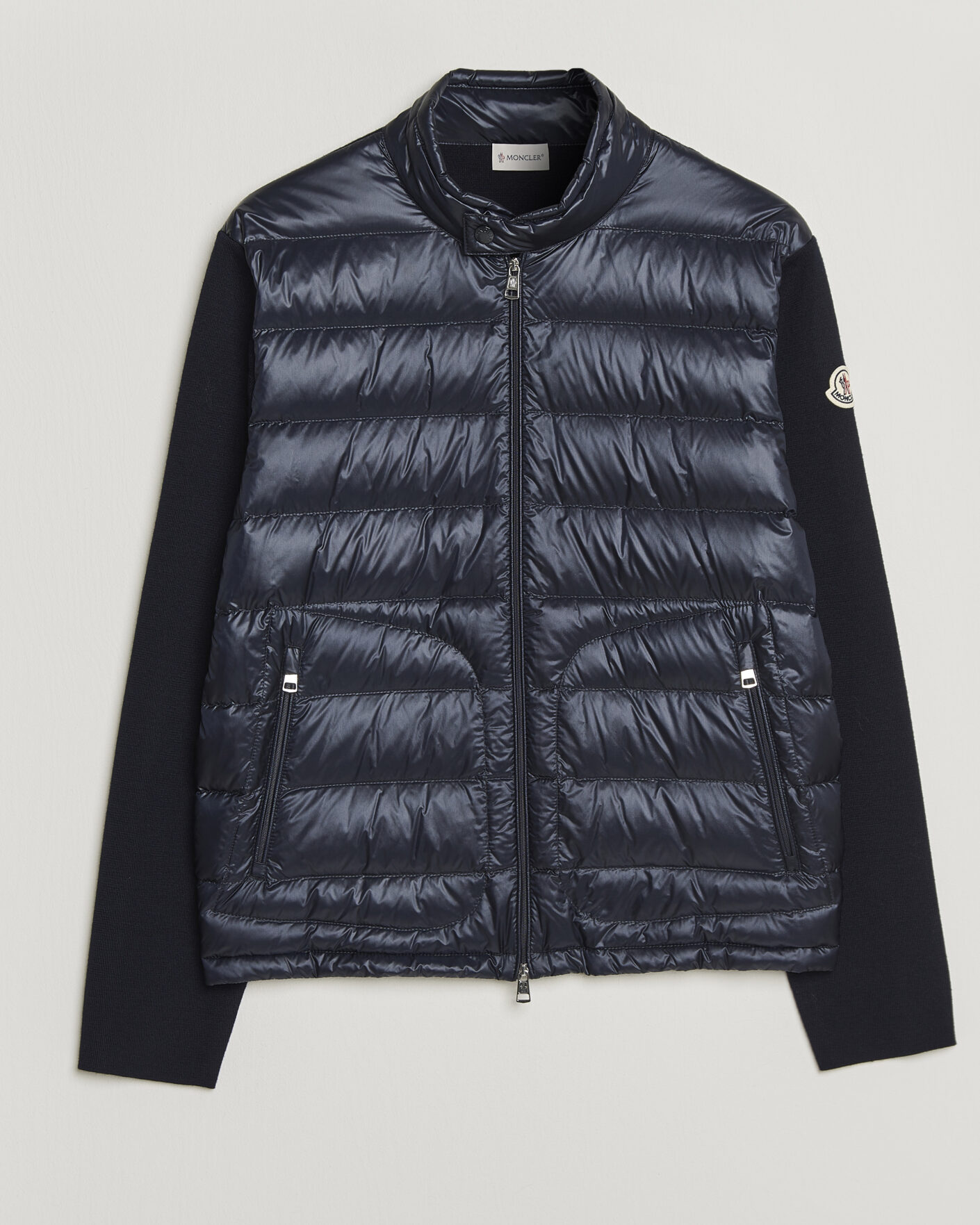 Herren | Jacken | Moncler | Hybrid Laque Zip Cardigan Navy