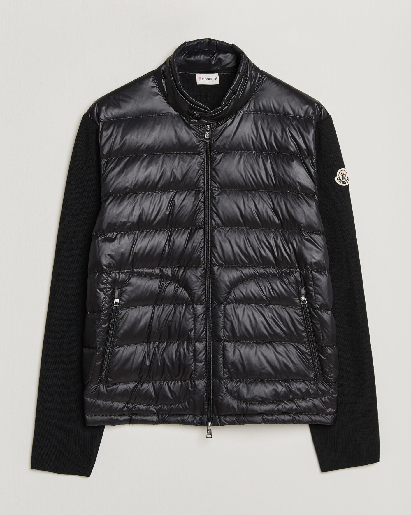 Herren | Jacken | Moncler | Hybrid Laque Zip Cardigan Black