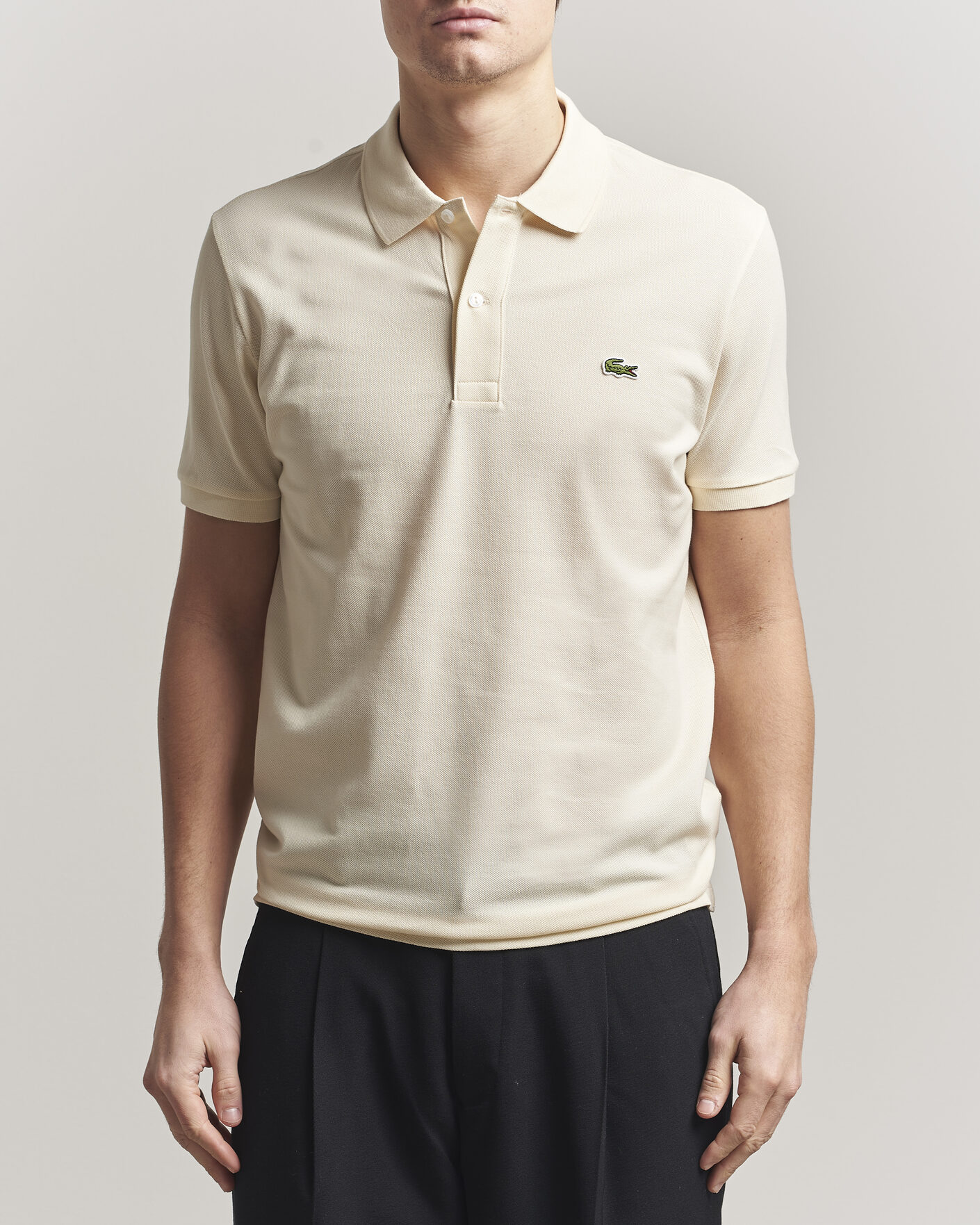 Herren | Poloshirts | Lacoste | Slim Fit Polo Piké Naturel Clair