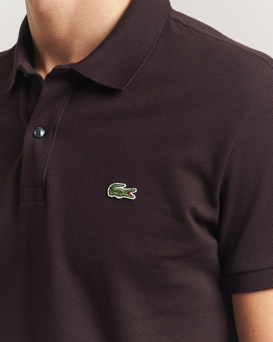 Herren | Poloshirts | Lacoste | Slim Fit Polo Piké Buffle Brown
