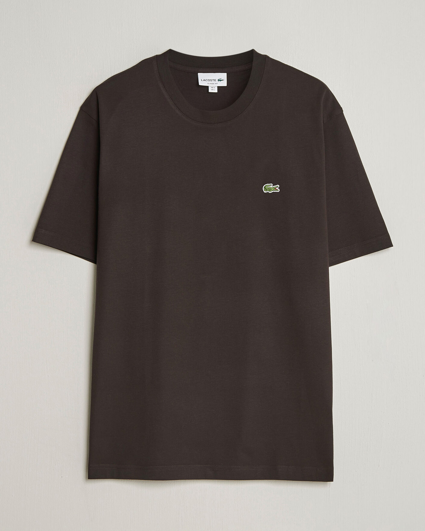 Herren | T-Shirts | Lacoste | Crew Neck T-Shirt Buffle Brown