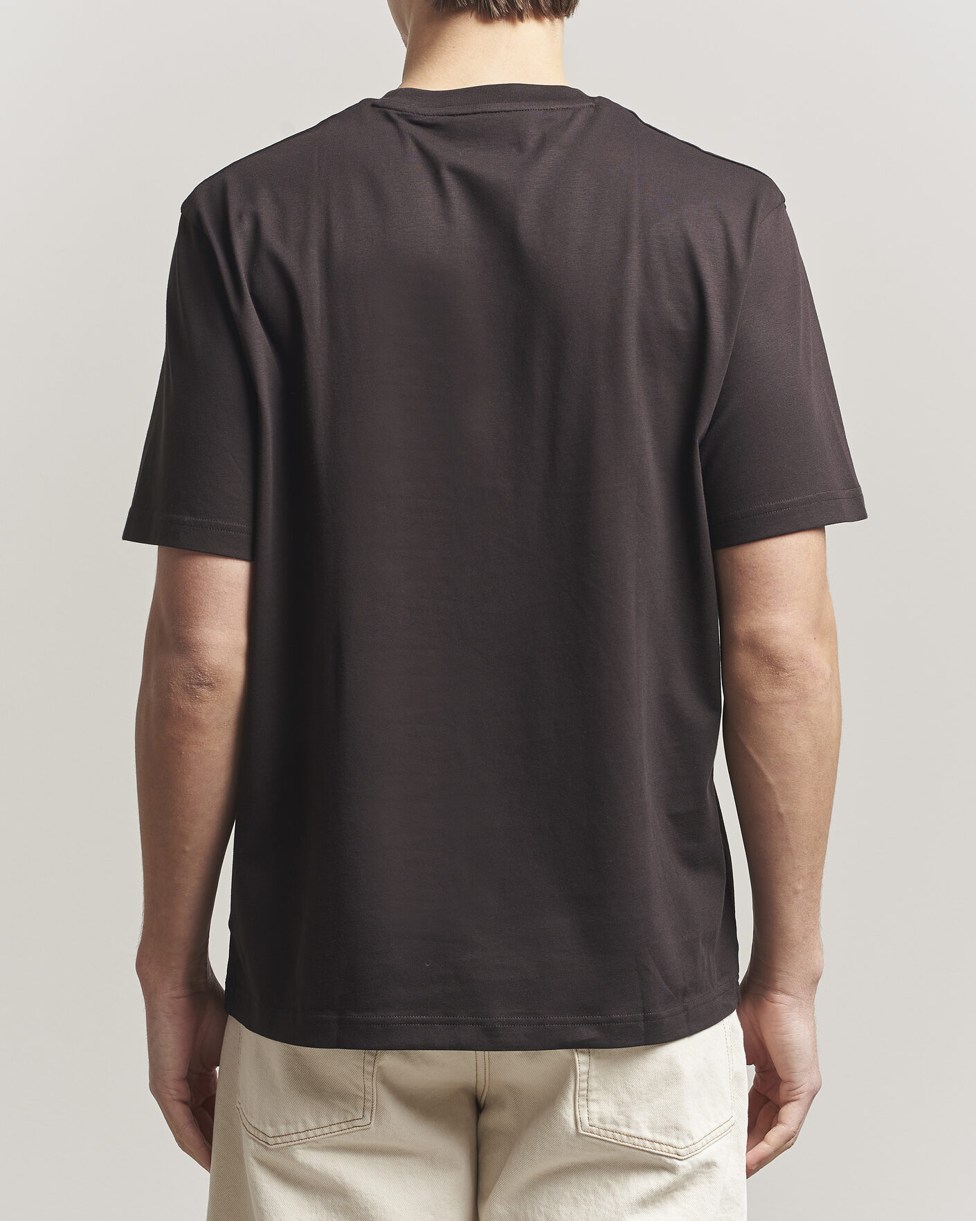 Herren | T-Shirts | Lacoste | Crew Neck T-Shirt Buffle Brown