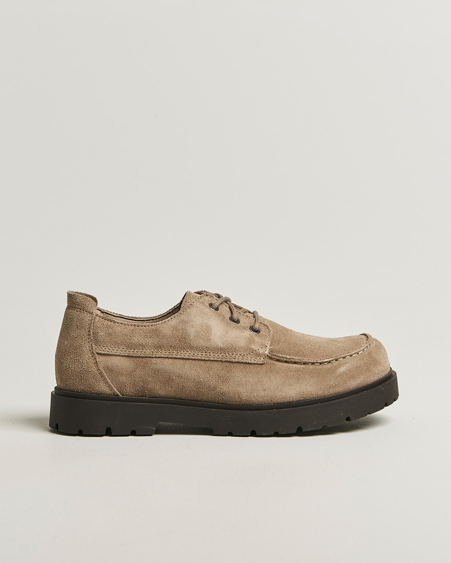Herren | Oxford | BIRKENSTOCK | Highwood Moc Lace Gray Taupe Suede