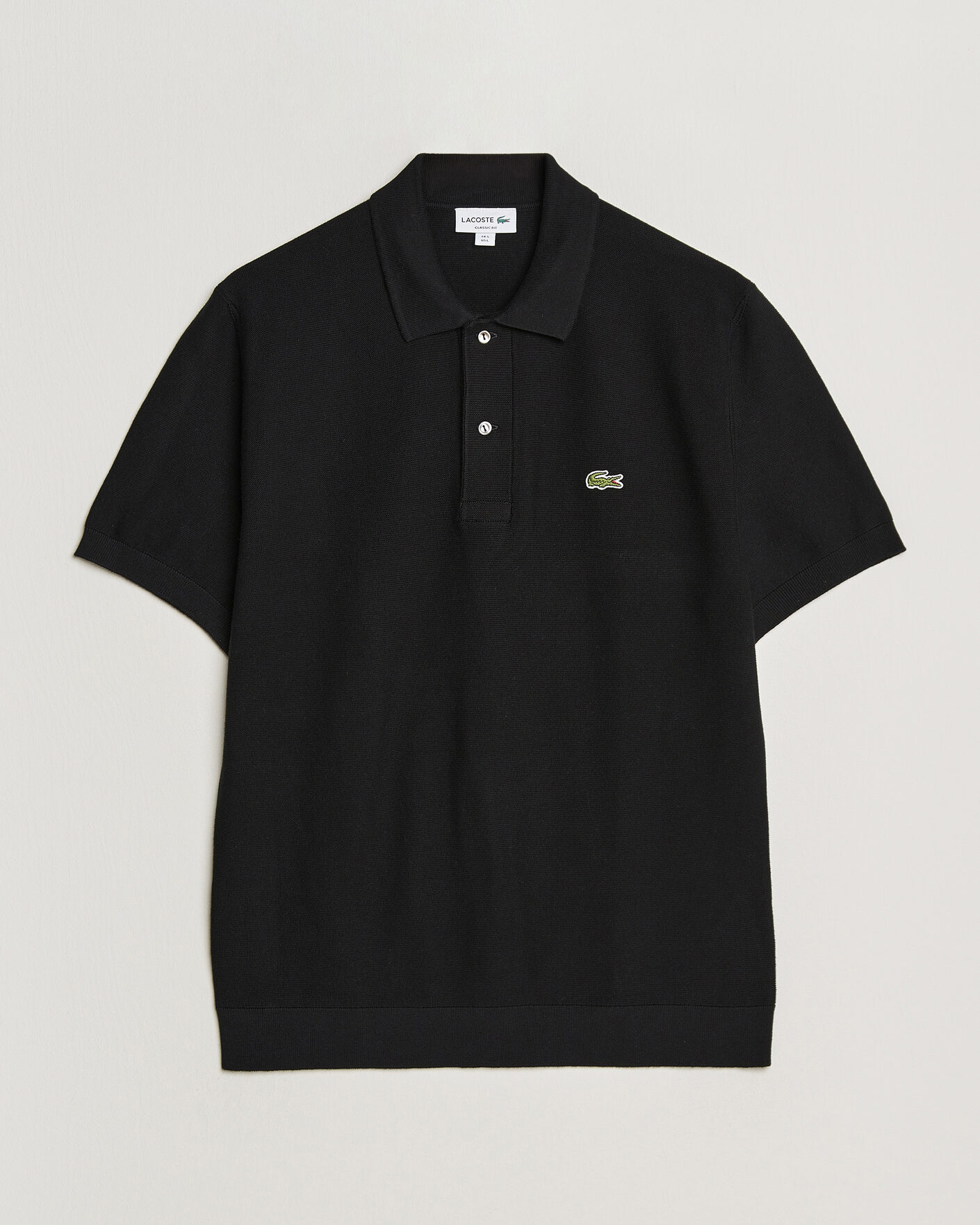 Herren | Poloshirts | Lacoste | Cotton Knitted Polo Black