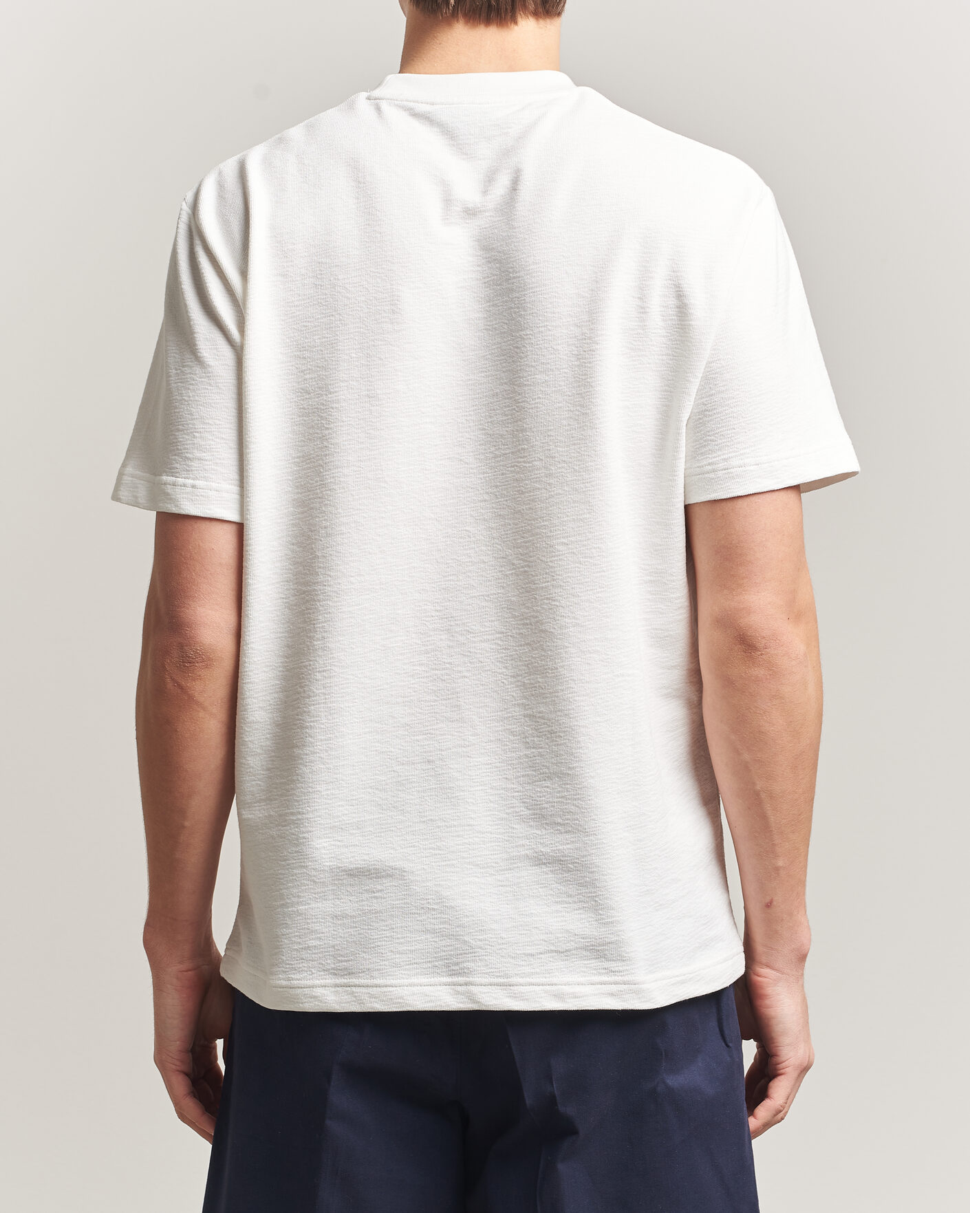 Herren | T-Shirts | Lacoste | Textured Cotton T-Shirt Flour