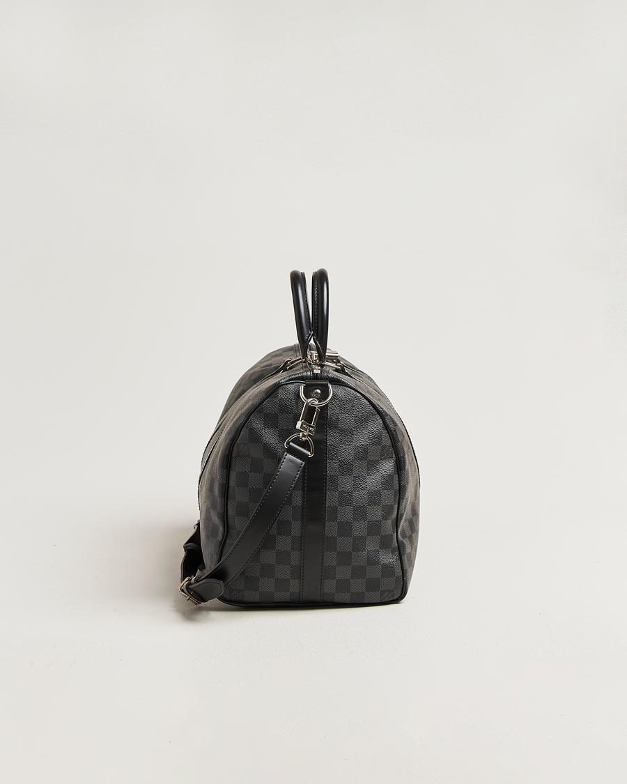 Herren | Pre-Owned & Vintage Bags | Louis Vuitton Pre-Owned | Keepall Bandouliére 45 Damier Graphite