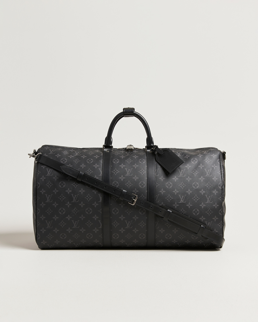 Herren | Louis Vuitton Pre-Owned Keepall Bandouliére 55 Monogram Eclipse | Louis Vuitton Pre-Owned | Keepall Bandouliére 55 Monogram Eclipse