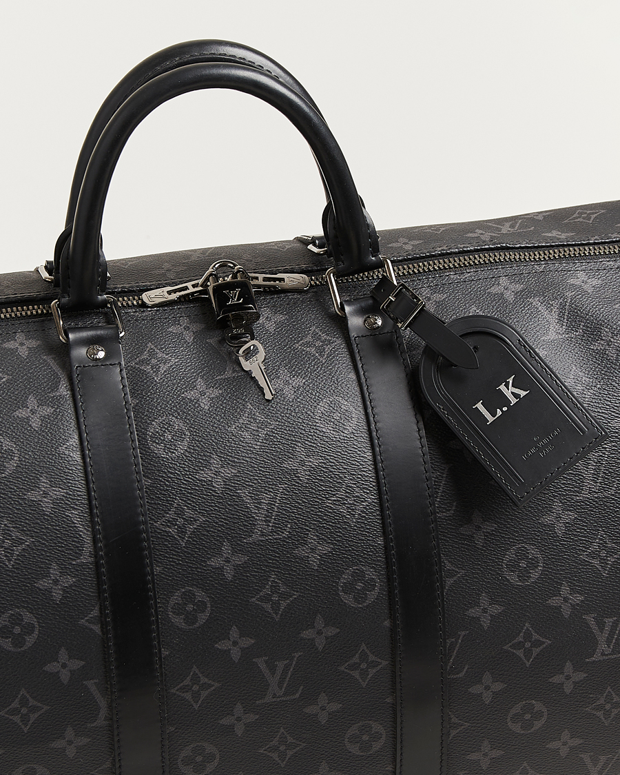 Herren | Louis Vuitton Pre-Owned Keepall Bandouliére 55 Monogram Eclipse | Louis Vuitton Pre-Owned | Keepall Bandouliére 55 Monogram Eclipse