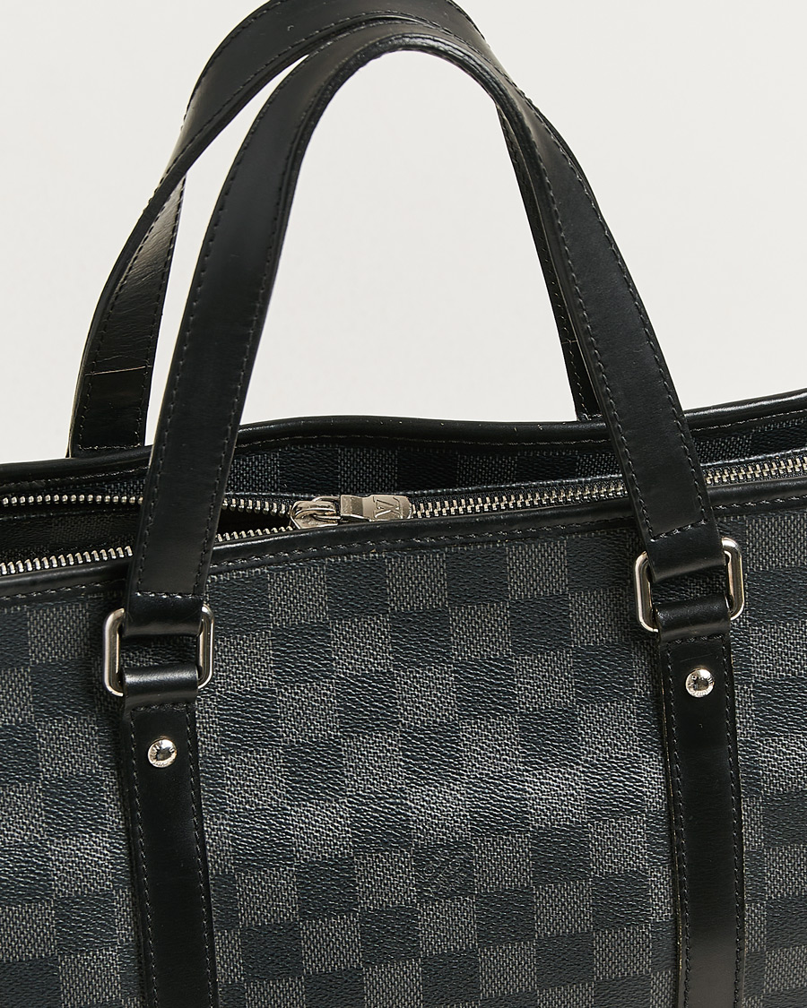 Herren | Pre-Owned & Vintage Bags | Louis Vuitton Pre-Owned | Tadao Tote Bag Damier Graphite