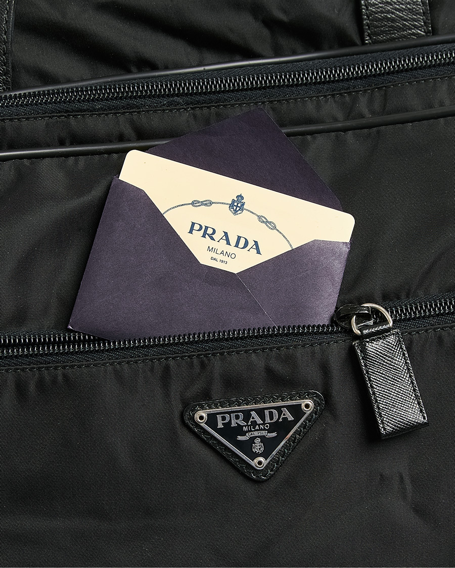 Herren | Pre-Owned & Vintage Bags | Prada Pre-Owned | Tessuto Nylon Document Bag Black