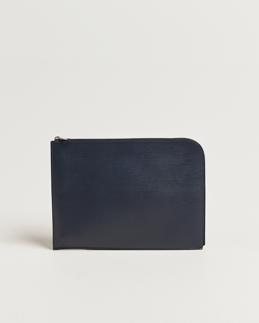 Herren | Pre-Owned & Vintage Bags | Louis Vuitton Pre-Owned | Porte Documents Epi Leather Navy