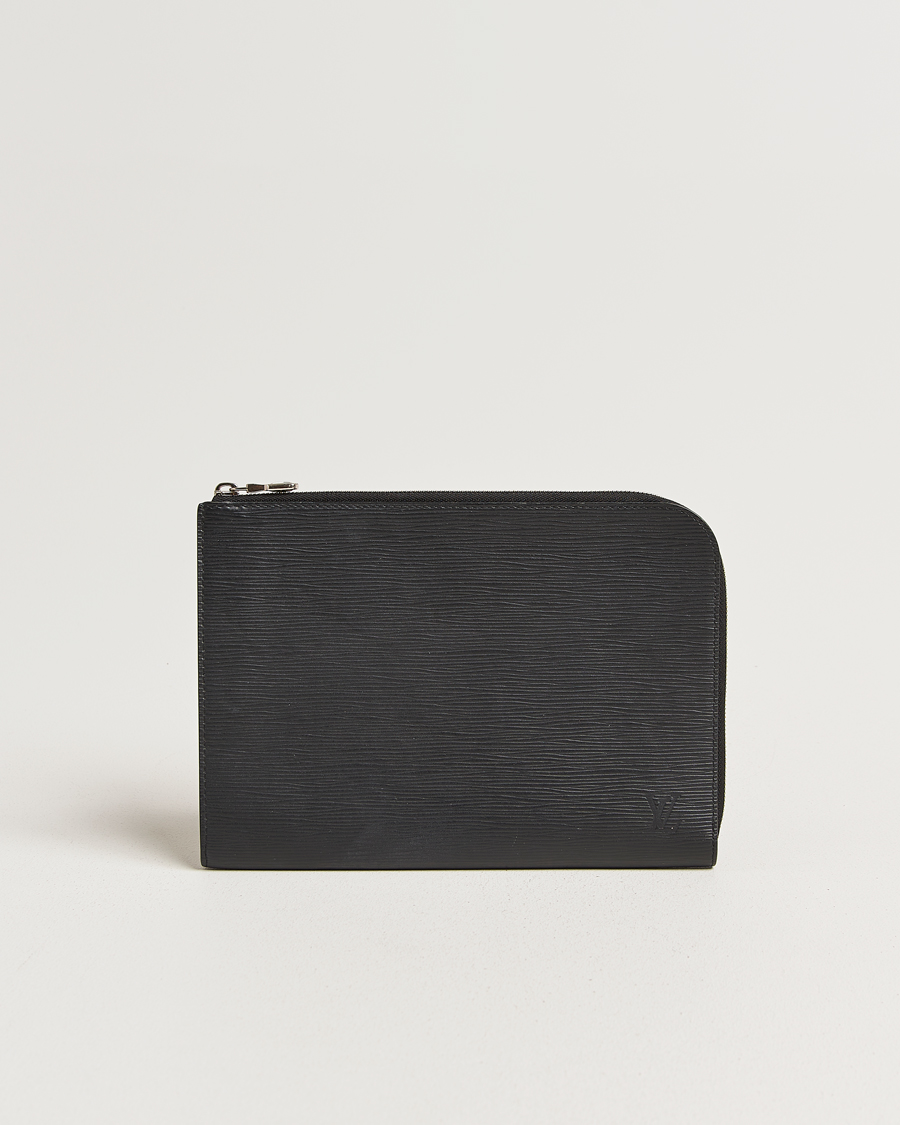 Herren | Pre-Owned & Vintage Bags | Louis Vuitton Pre-Owned | Porte Documents Epi Leather Black