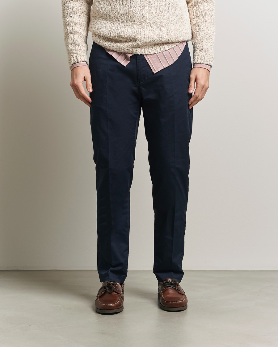 Herren | Hosen | Massimo Alba | Winch Cotton Gabardine Trousers Navy