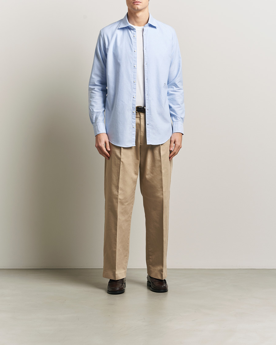 Herren | Hemden | Massimo Alba | Genova Oxford Shirt Sky Blue