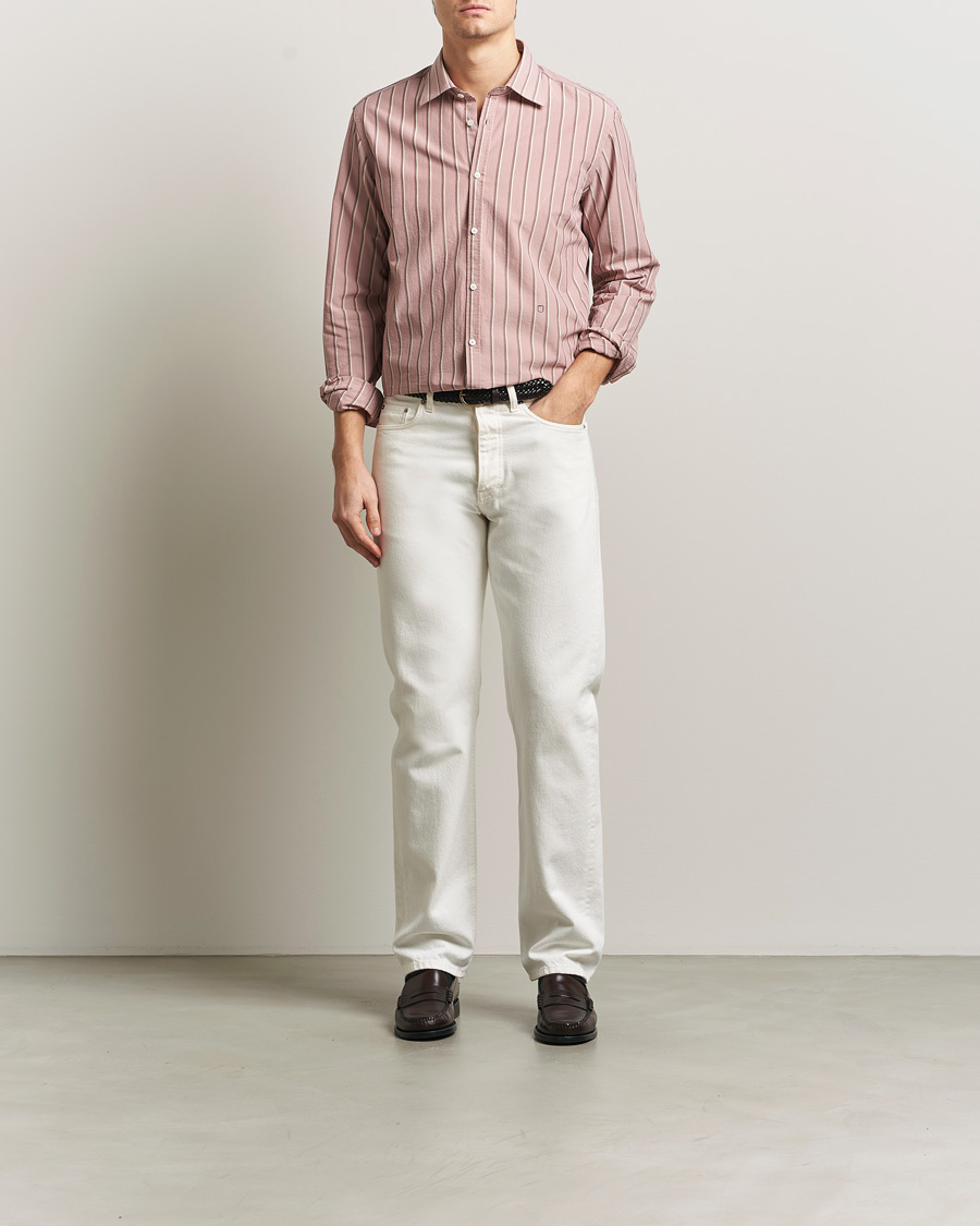 Herren | Hemden | Massimo Alba | Genova Striped Shirt Old Rose