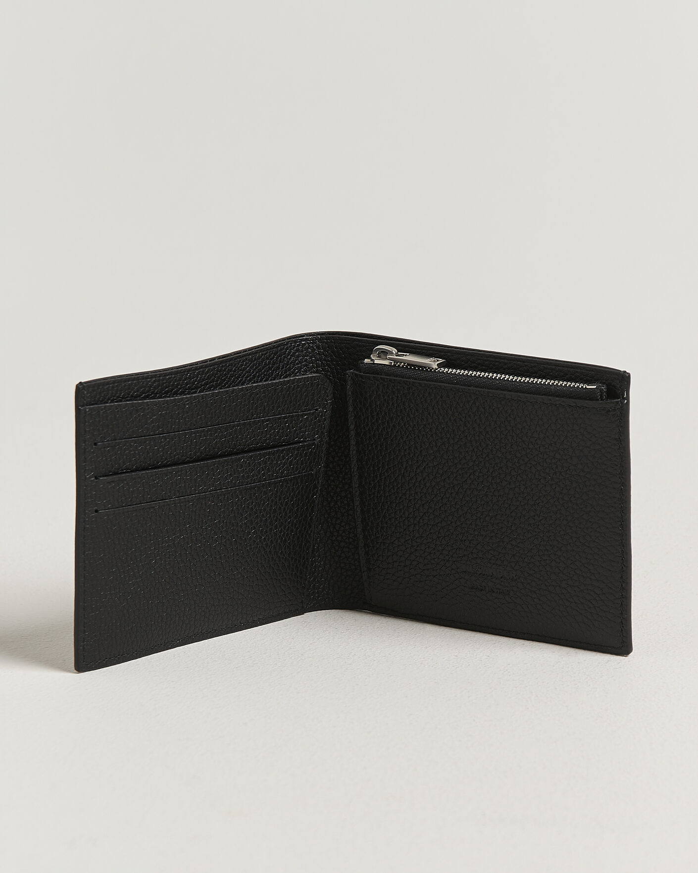 Herren | Geldbörsen | Jil Sander | Grain Leather Zip Wallet Black