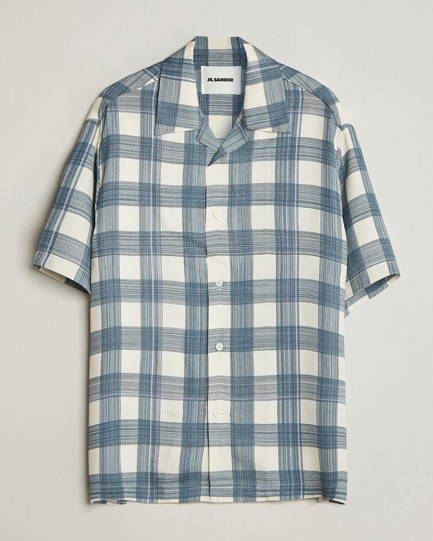 Herren | Hemden | Jil Sander | Vichy Check Camp Shirt Blue/White