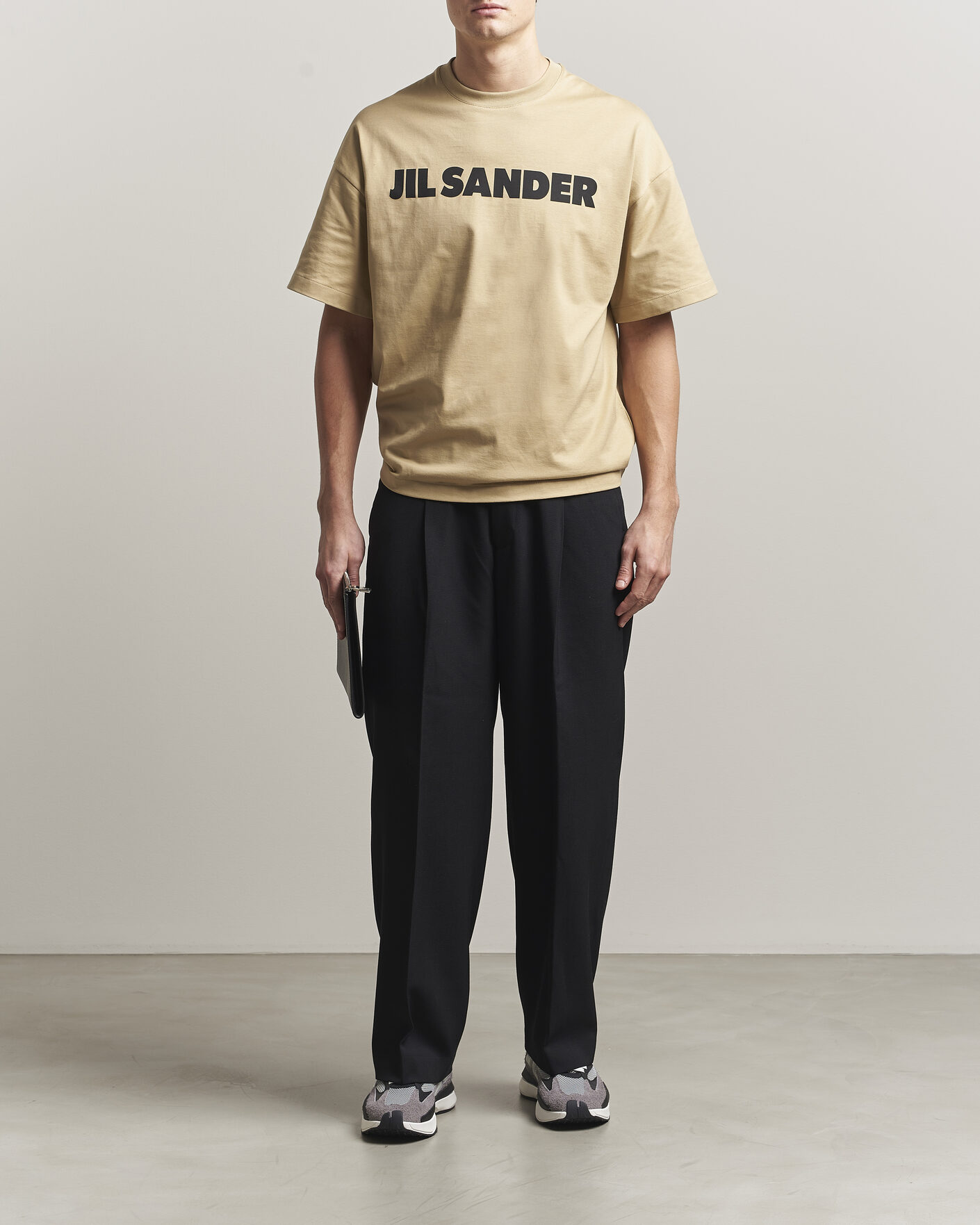 Herren | T-Shirts | Jil Sander | Short Sleeve Logo T-Shirt  Khaki
