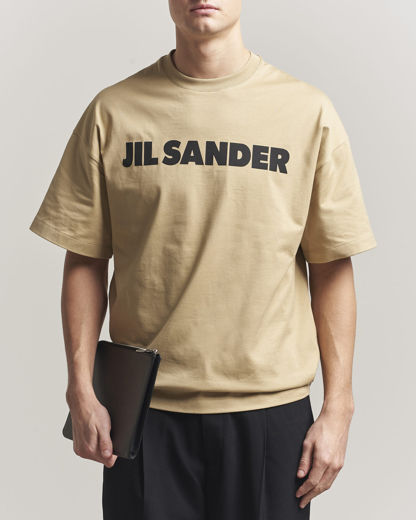 Herren | T-Shirts | Jil Sander | Short Sleeve Logo T-Shirt Khaki